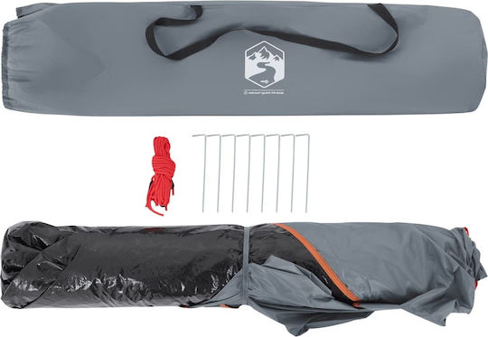 vidaXL Camping Tent Igloo Gray for 5 People