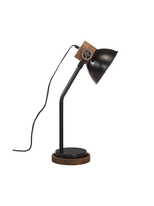 vidaXL Office Lamp for Socket E27 in Black Color