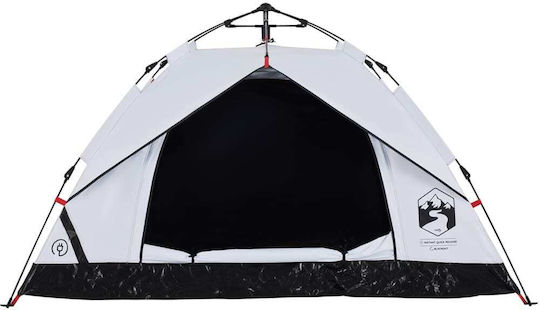 vidaXL Σκηνή Camping Igloo Λευκή για 2 Άτομα 360x135x105εκ.