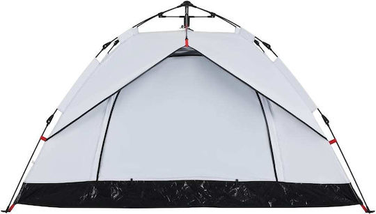 vidaXL Σκηνή Camping Igloo Λευκή για 2 Άτομα 360x135x105εκ.