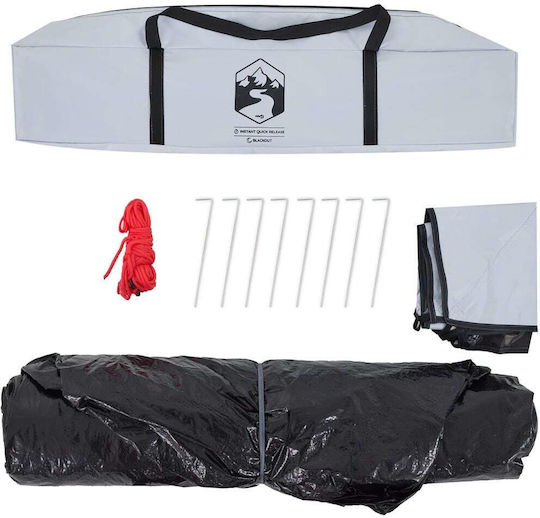 vidaXL Camping Tent Igloo White with Double Cloth for 3 People 230x200x128cm