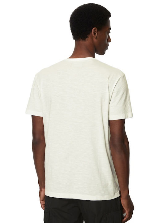 Marc O'Polo Herren Kurzarmshirt Off White