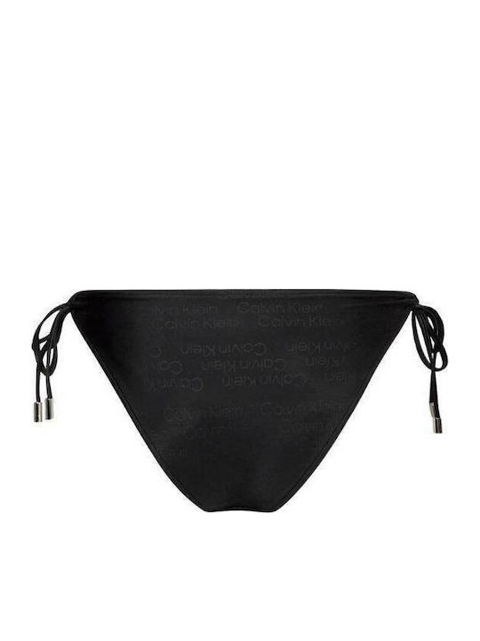 Bikini Slip with Ties Black