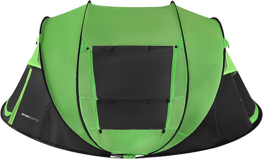 Camp Summer Camping Tent Pop Up Green for 4 People 280x210x115cm