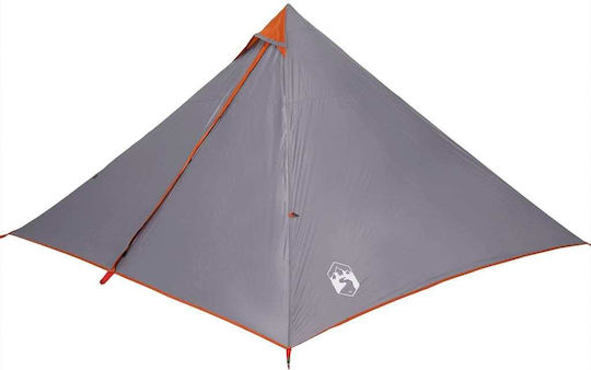 vidaXL Cort Tip Teepee Gri pentru 7 Persoane