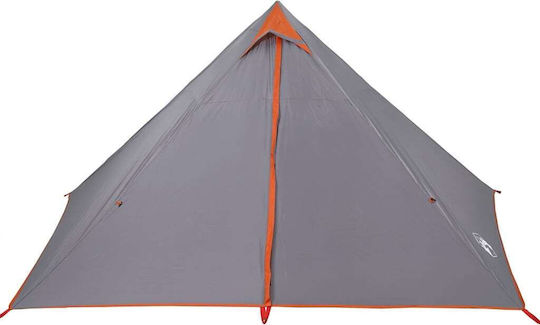 vidaXL Cort Tip Teepee Gri pentru 7 Persoane