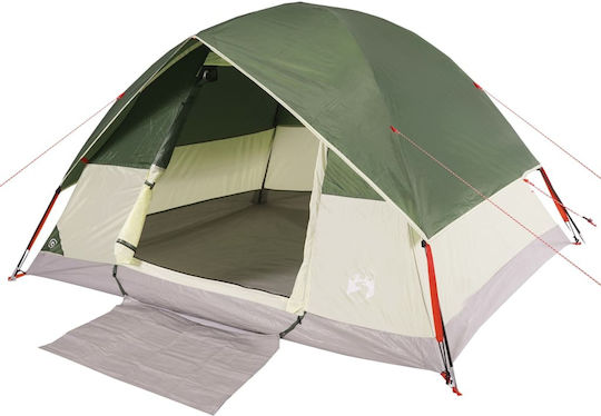 vidaXL Camping Tent Igloo Green for 6 People