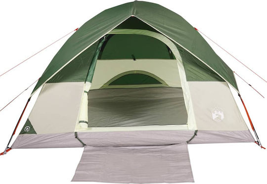 vidaXL Camping Tent Igloo Green for 6 People