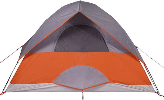 vidaXL Camping Tent Igloo Orange for 2 People 360x135x105cm