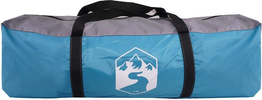 vidaXL Camping Tent Cabin Blue 3 Seasons for 6 People 310x275x200cm