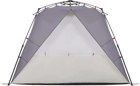 vidaXL Καλοκαιρινή Σκηνή Camping Γκρι για 4 Άτομα