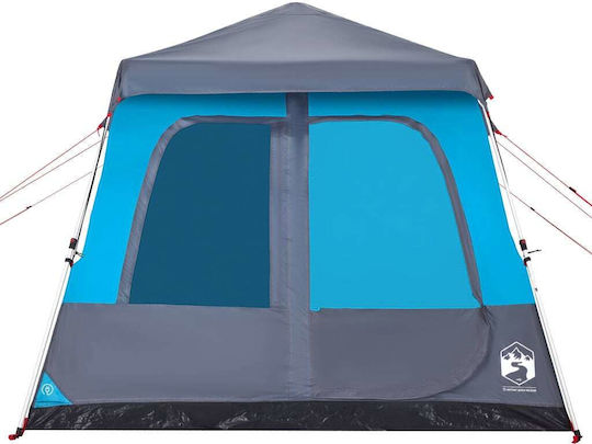 vidaXL Camping Tent Blue for 5 People 438x268x210cm
