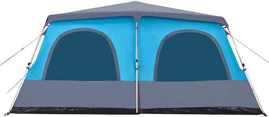 vidaXL Camping Tent Blue for 5 People 438x268x210cm