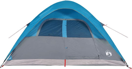 vidaXL Camping Tent Igloo Blue 3 Seasons for 6 People 334x273x190cm