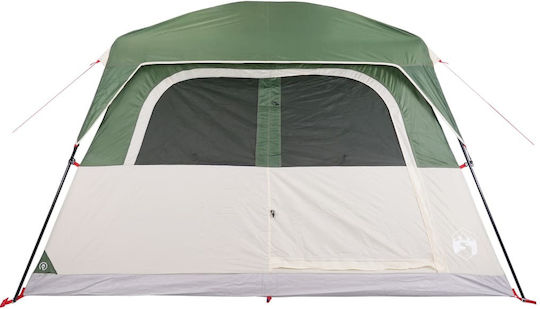 vidaXL Σκηνή Camping Πράσινη για 6 Άτομα 310x275x200εκ.