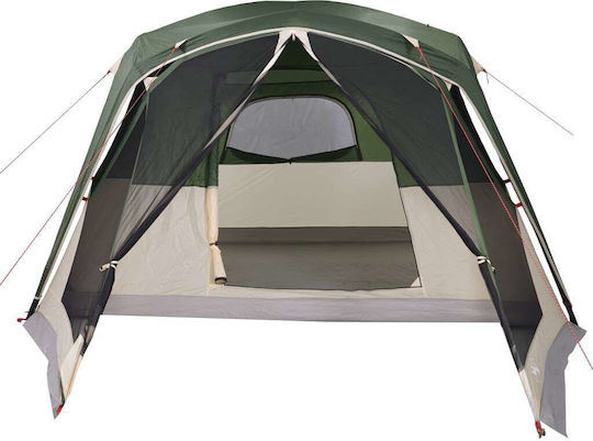 vidaXL Camping Tent Igloo Green for 6 People 305x400x205cm