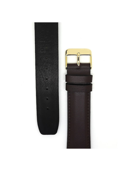 Tzevelion Leather Strap Brown 20mm