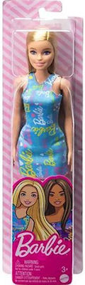 Mattel Barbie Doll Floral Dresses Blonde Blue Dress Hgm59