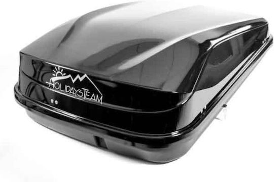 Car Roof Box Junior Easy 132x78x36cm Single-sided Opening Key Lock 320 Liters Glossy Black