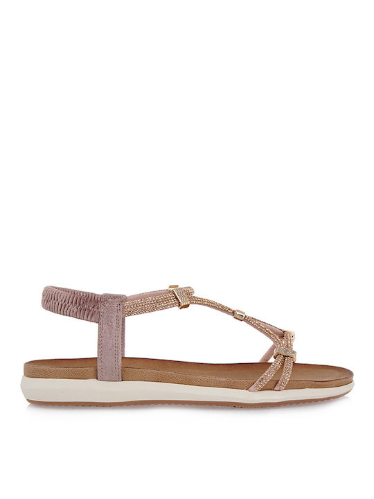 Exe Women's Flat Sandals in Pink Color