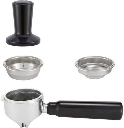 Breville Barista Max VCF126X Automatische Espressomaschine 1250W Druckreiniger 15bar mit Mahlwerk Silber VCF126X