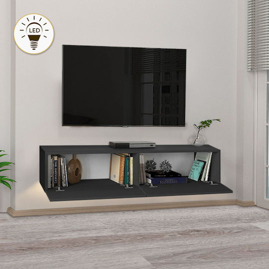 Aristo Επιτοίχιο με Φωτισμό Led Μαύρο 135x31.6x25εκ. Aristo Επιτοίχιο με Φωτισμό Led Μαύρο 135x31.6x25εκ.