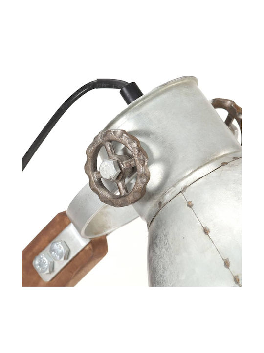 Vidaxl Industrielle Tischlampe 25 W Silber 58x18x90 cm E27 Silber