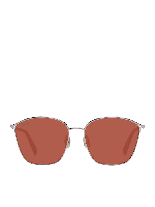 Max Mara Sunglasses Silver with Metal Frame & Red Lens Max Mara Sunglasses Silver with Metal Frame & Red Lens
