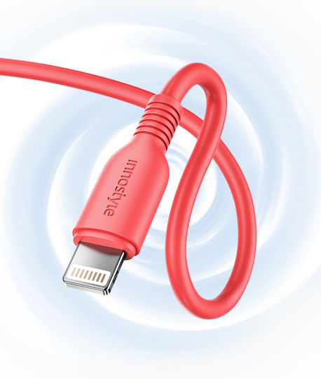 Innostyle Regular la Cablu Lightning Roșu 1m (ICL120tCRL)