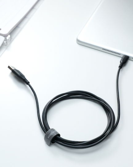 Innostyle USB-A to Lightning Cable Μαύρο 2m (IAL150tBLK)