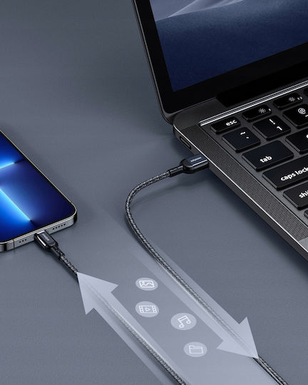 Innostyle USB-A to Lightning Cable Μαύρο 2m (IAL150ALBLK)