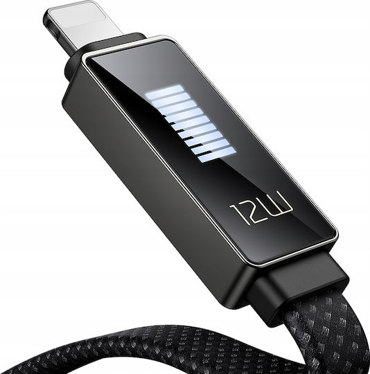 Mcdodo LED USB-A la Cablu Lightning 36W Negru 1m (CA-4970)