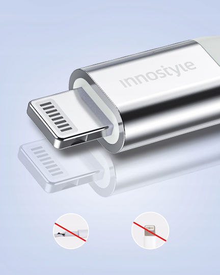 Innostyle USB-C to Lightning Cable Ασημί 2m (ICL150ALSLV)