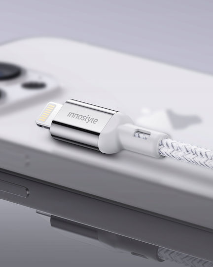 Innostyle USB-A to Lightning Cable Ασημί 2m (IAL150ALSLV)