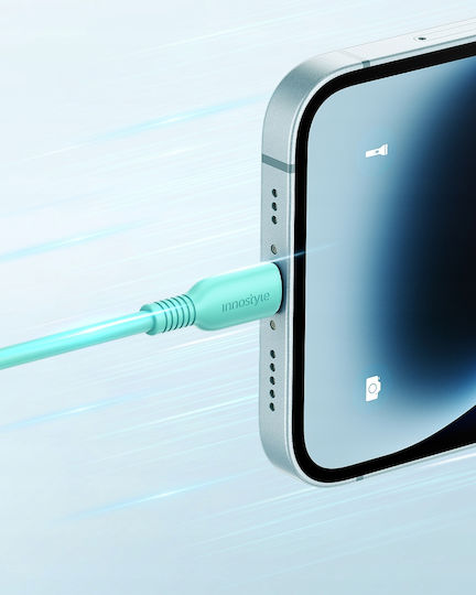 Innostyle USB-C to Lightning Cable Πράσινο 1m (ICL120tAQ)