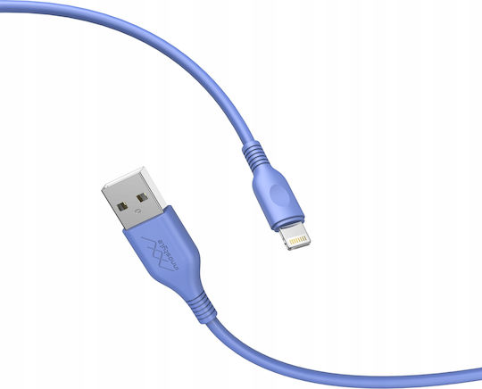 Innostyle Regular USB-A la Cablu Lightning Albastru 2m (IAL150tLBL)