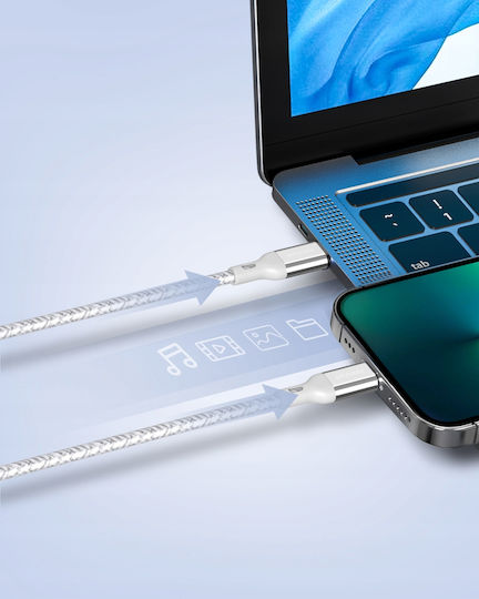 Innostyle USB-C to Lightning Cable Ασημί 2m (ICL150ALSLV)