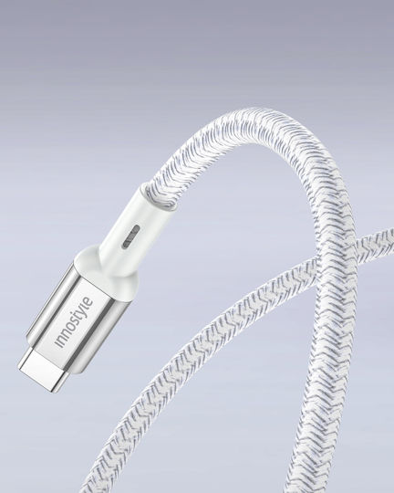 Innostyle USB 2.0 Cable USB-C male - USB-C 100W Ασημί 2m ICC200ALSLV
