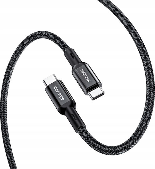 Innostyle USB 2.0 Cable USB-C male - USB-C 100W Μαύρο 2m ICC200ALBLK