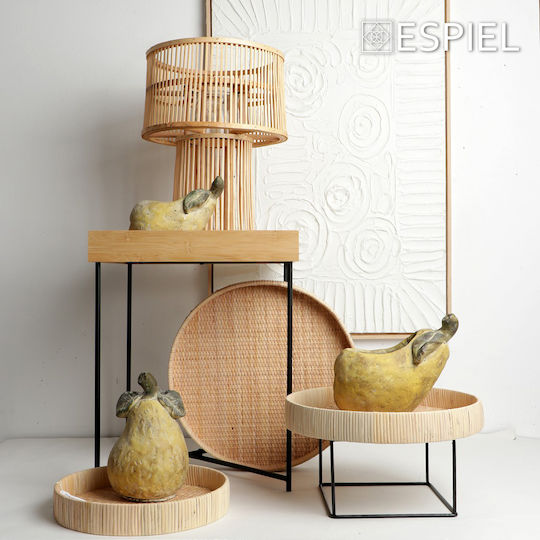 Espiel Φαναράκι Bamboo Επιτραπέζιο Μπεζ 32εκ.