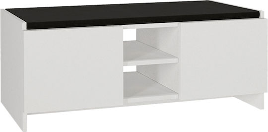Verly Wooden Shoe Organizer White 110x33.2x43cm
