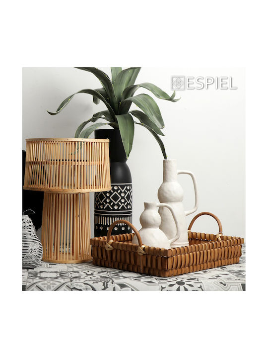 Espiel Φαναράκι Bamboo Επιτραπέζιο Μπεζ 32εκ.