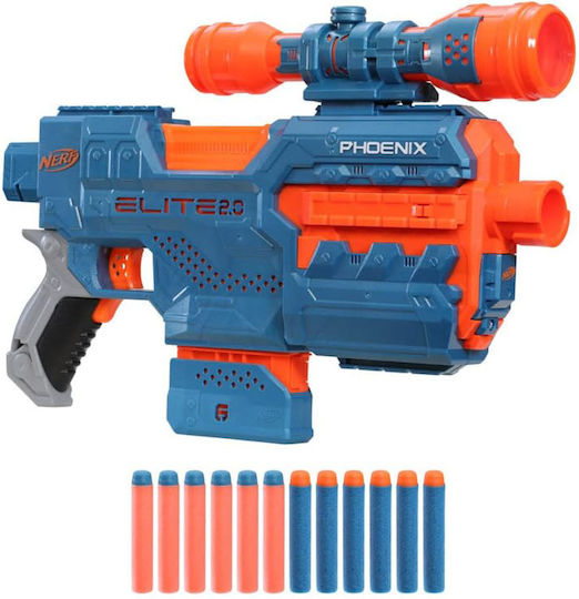 Set Pistol Automat + Vedere + Cartușe Nerf Elite 2.0 Phoenix