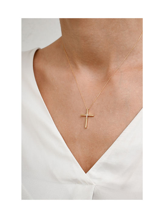 Kritsimis Gold Cross 14K with Chain