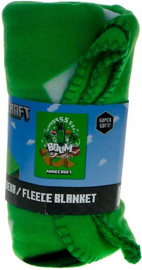Minecraft Pătură Fleece Light Green 100x150cm