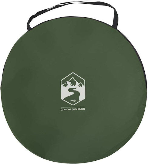 vidaXL Camping Tent Pop Up Green for 1 Person