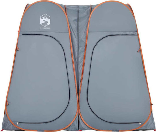 vidaXL Camping Tent Pop Up Gray for 1 Person