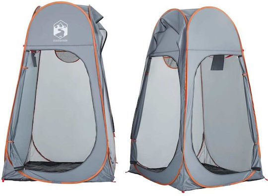 vidaXL Camping Tent Pop Up Gray for 1 Person