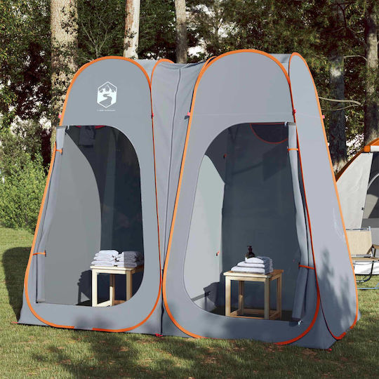 vidaXL Camping Tent Pop Up Gray for 1 Person