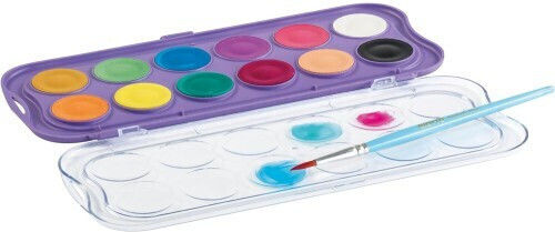 Giotto Set Acuarele Multicolore cu Pincel 12buc